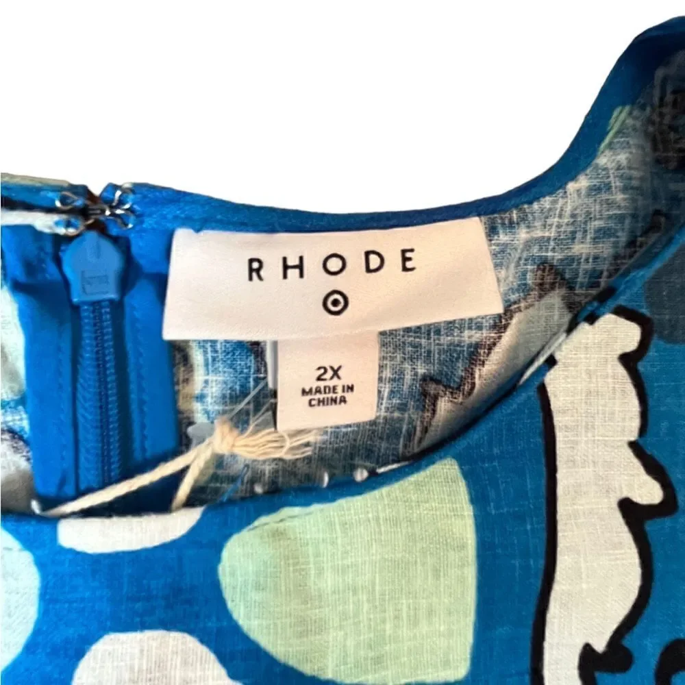 Rhode x Target Blue Zinnia Jumpsuit With Side Cutout,‎ Size 2X, NWT